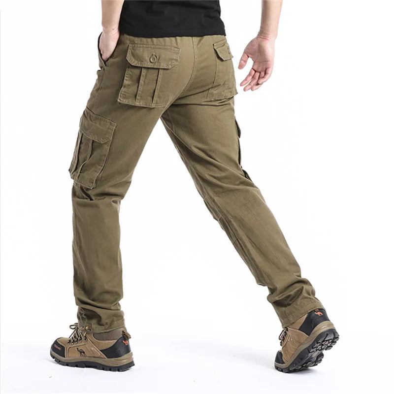 Large Pocket Loose Overalls Men's Pants