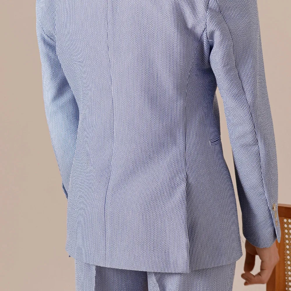 Double-Breasted Suit Set For Men