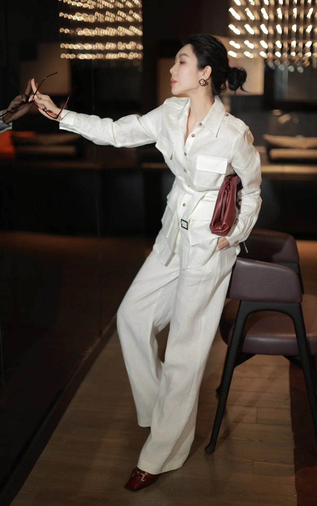 Women's Elegant Linen Set