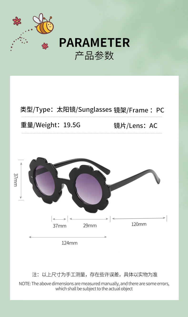 2023 new cute children's frosted glasses  color series baby sunglasses