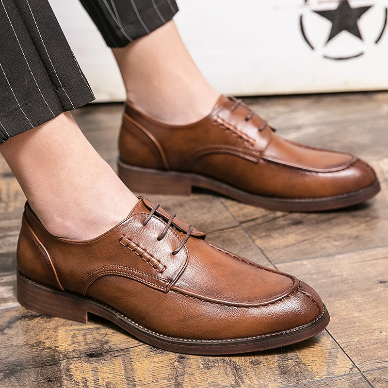 Men’s High-Quality Genuine Leather Formal Shoes – Comfortable Fit EU 40–47