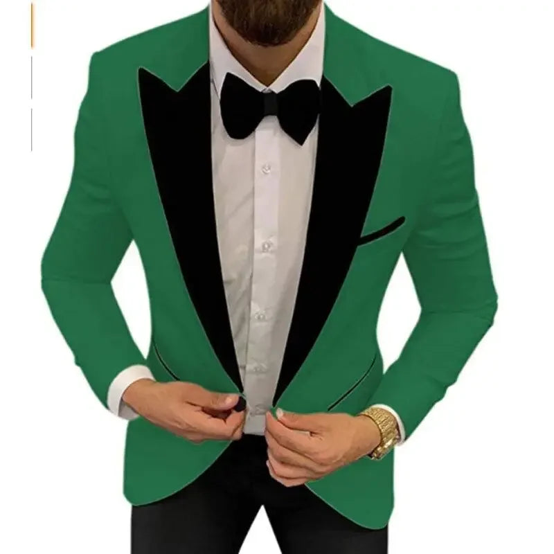 2 Piece Solid Men Suits For Wedding