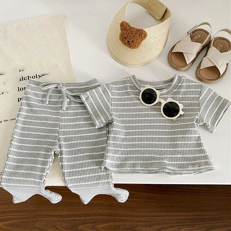 Girls Fashion Striped Sets