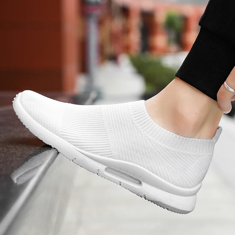 Damyuan Men Light Running Shoes Jogging Shoes Breathable Man Sneakers Slip on Loafer Shoe Men's Casual Shoes Size 46 2020
