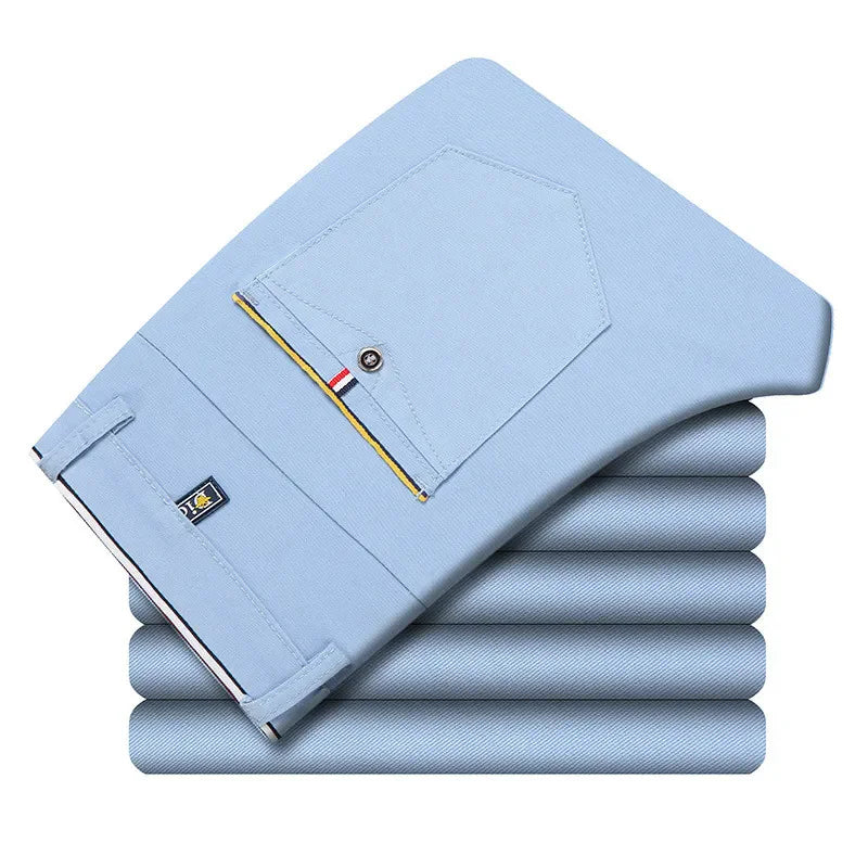 Men's Slim Boutique Tight Fitting Casual Trousers