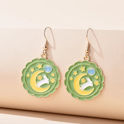 Fashion Cute Enameled Animal Dangle Drop Earrings