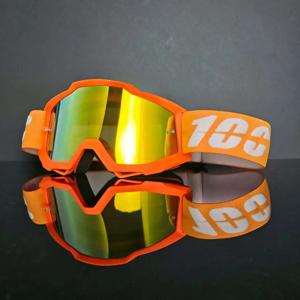 100 Lunettes de Moto, Lunettes de Cyclisme, Lunettes d'Extérieur Tout-Terrain, Lunettes de Ski, Sports de Plein Air, MX ATV Dirt Bike Course Motocross