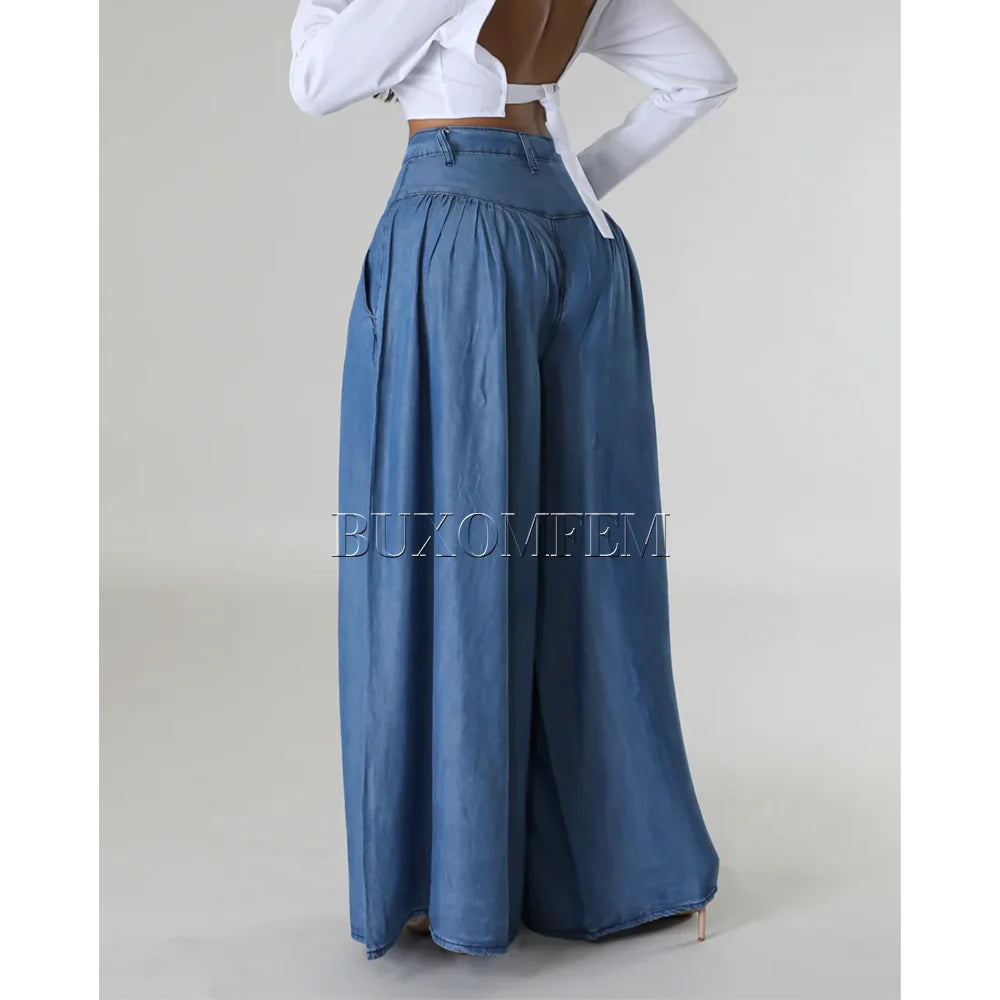 Stylish Fashion High Waist Jeans