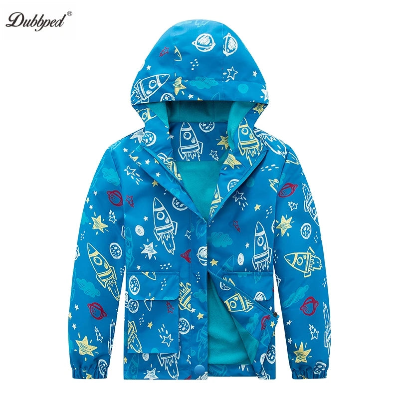 Kids Dinosaur Boys Girls Jackets