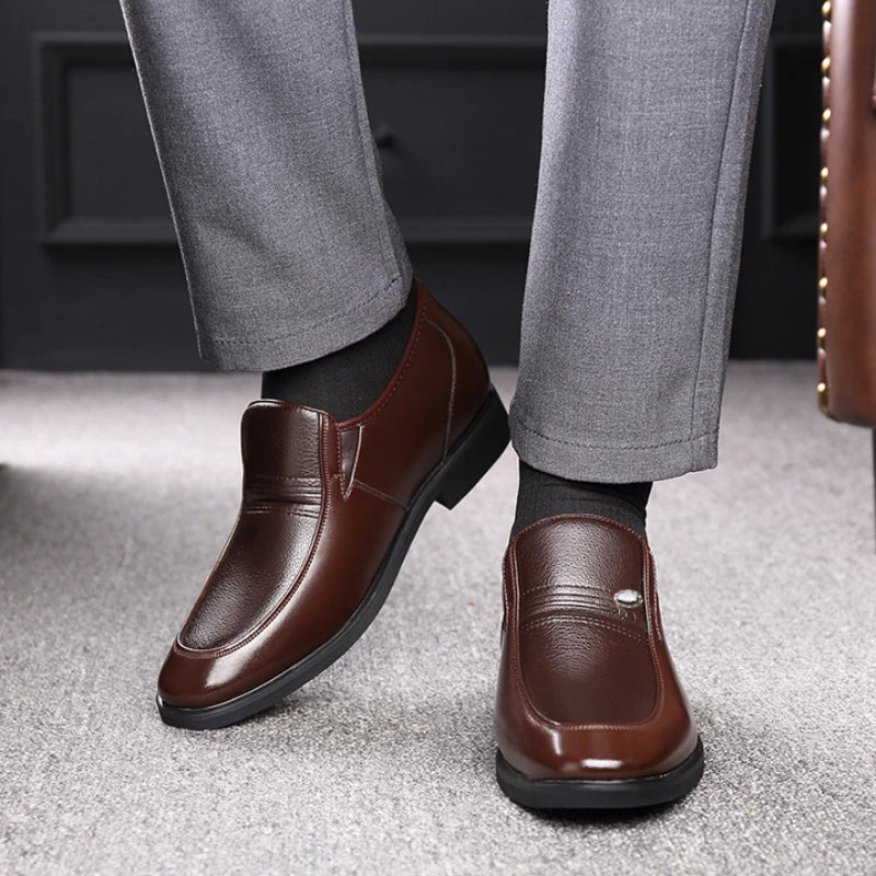 Autumn Increased 6 Cm Men Formal Shoes Hidden Heel Men's Wedding Oxfords Heighten Tall Male Dress Leather Footwear
