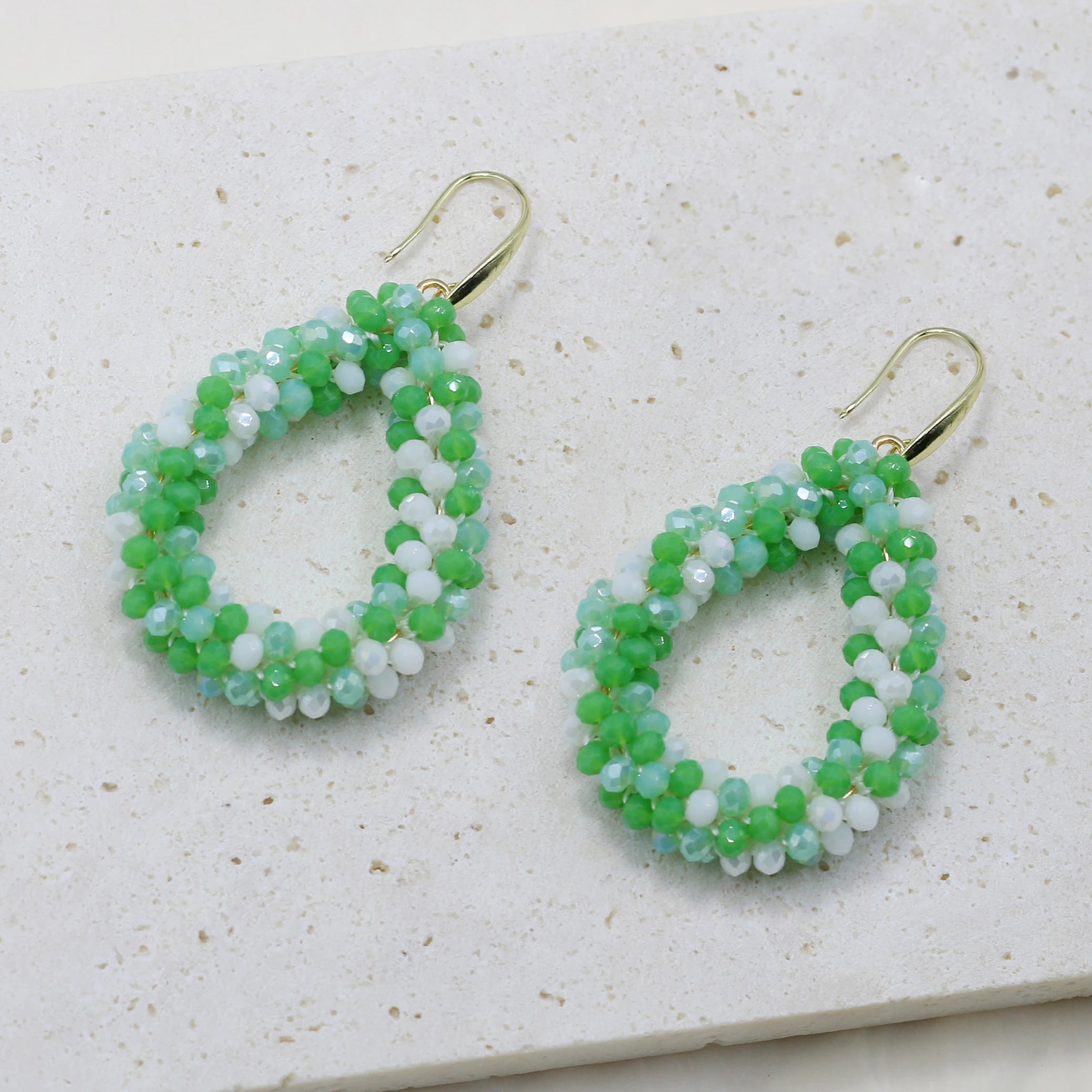 Mixed Color Big Drop Earrings for Women