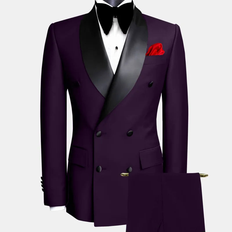 Men Suit Black 2 Pieces For Wedding