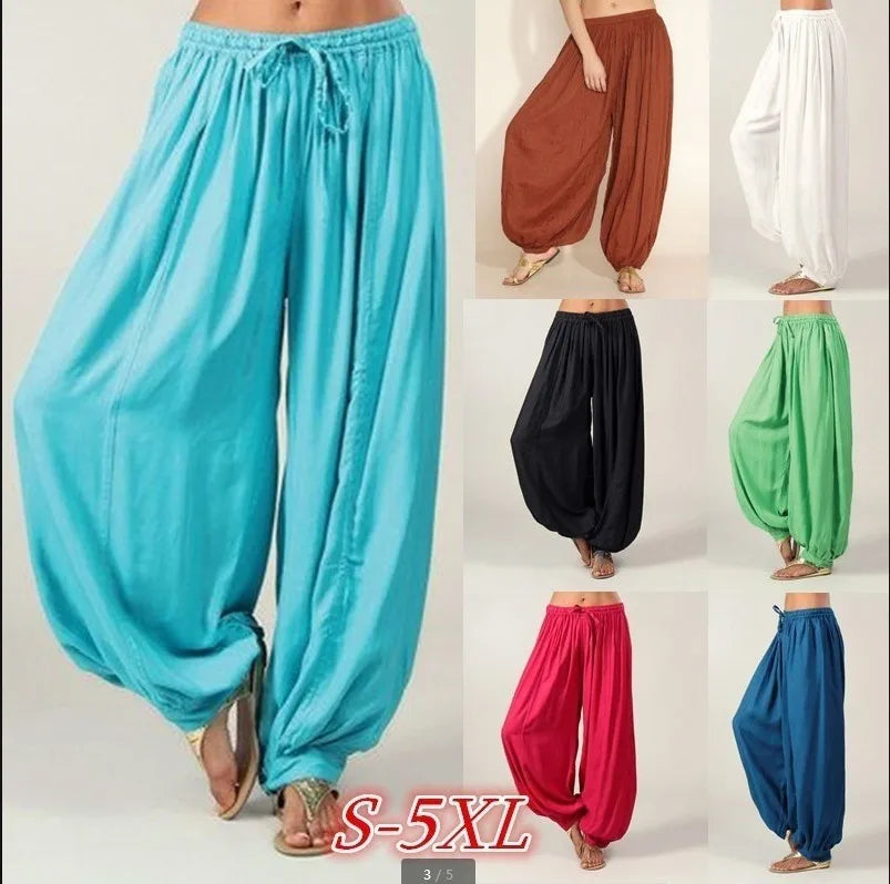 Women's Cotton Straight Tube Pants