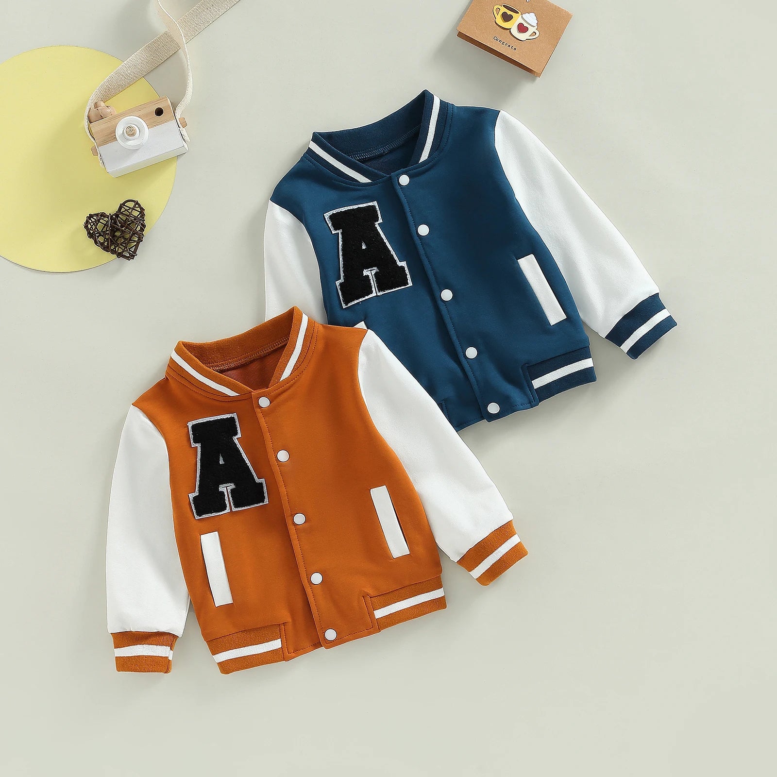Kids Boy Girl Baseball Jackets