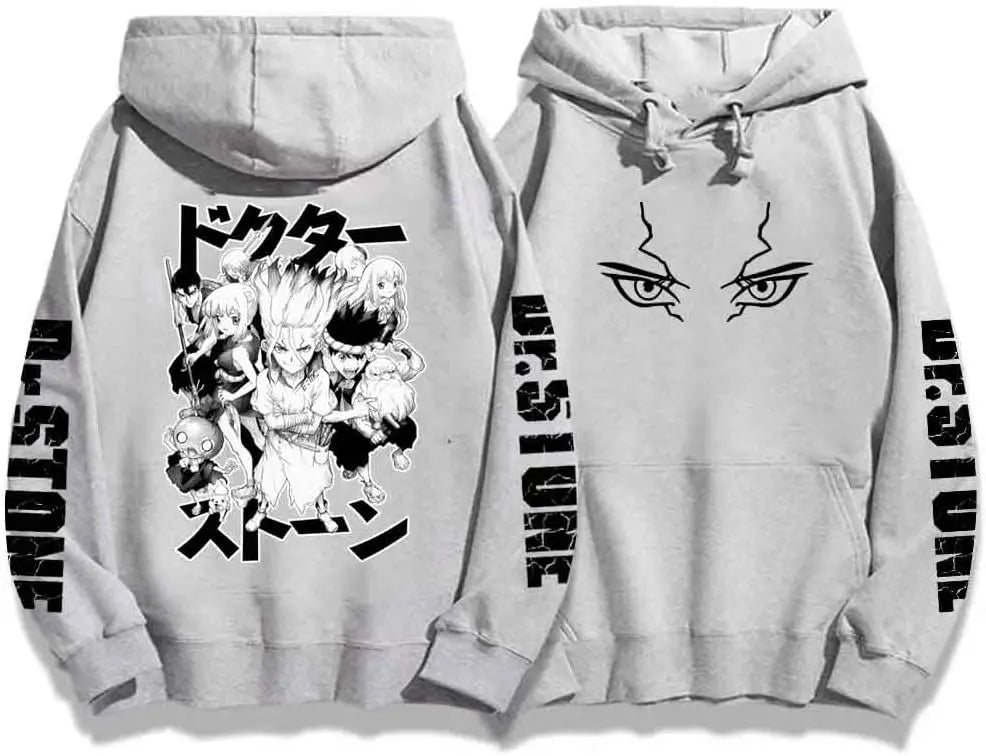 colanperd Anime Dr Stone Hoodies Long Sleeve Streetwear Hip Hop Pullover High-end Luxury high quality hot product Fleece Unisex