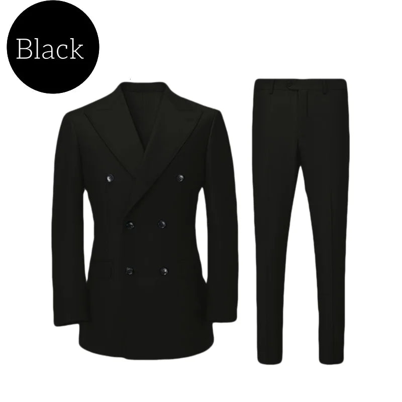 Eleganter zweireihiger Herrenanzug