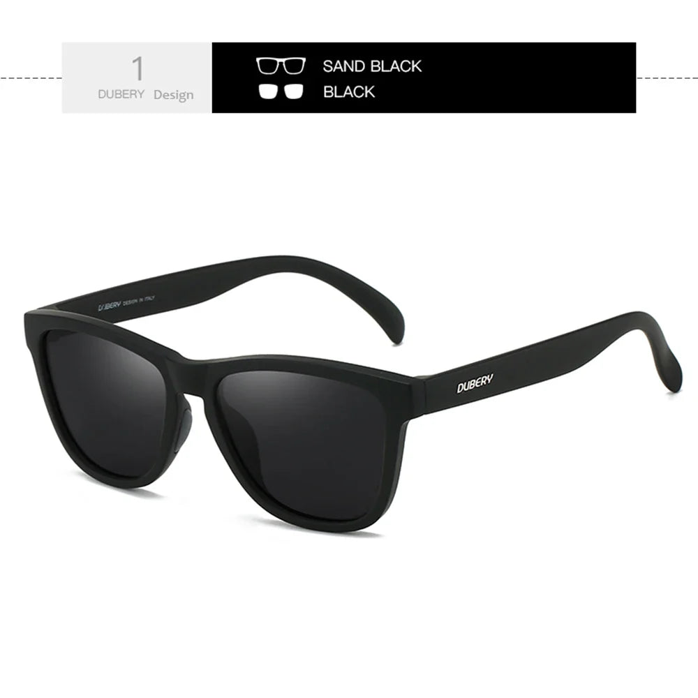 DUBERY Full Rim Polarized Sunglasses For Men And Women 28 Colors Model 550
