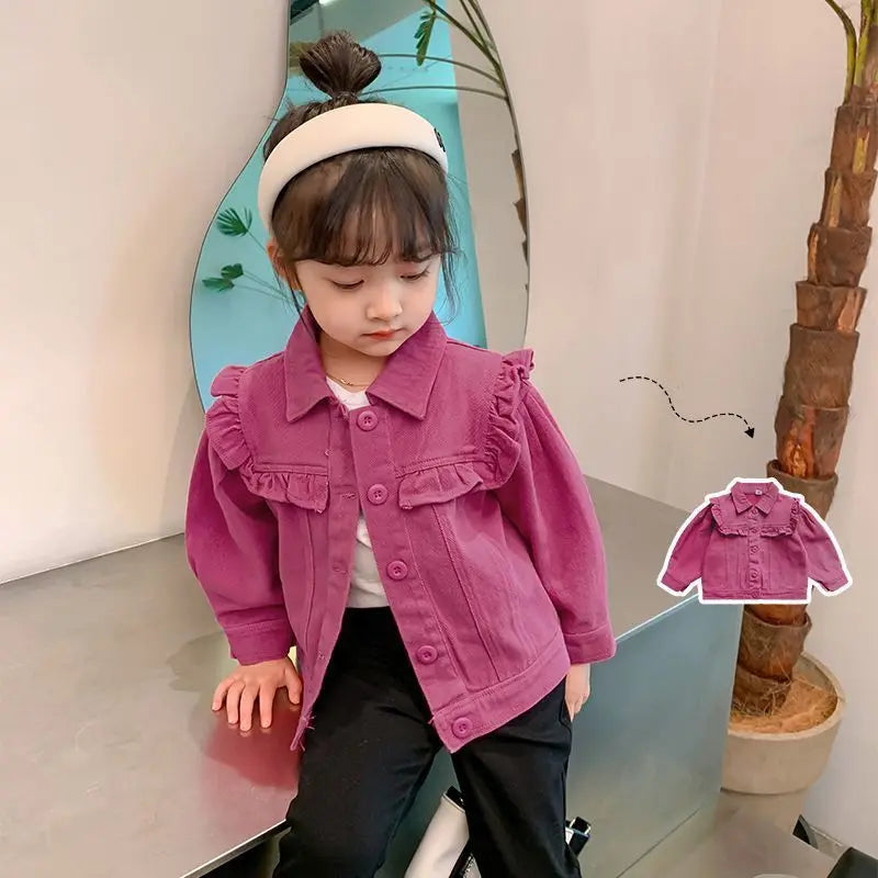 Girls Denim Jackets Casual Outerwear