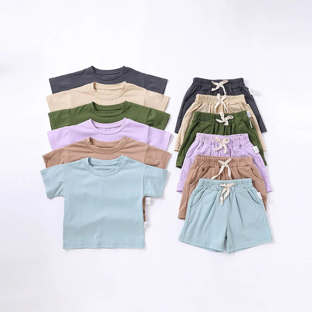 Summer 2pcs Kids Clothes Sets