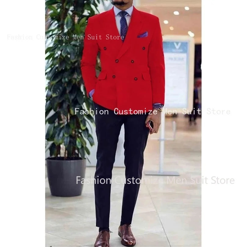 Double Breasted Prom Suits For Men