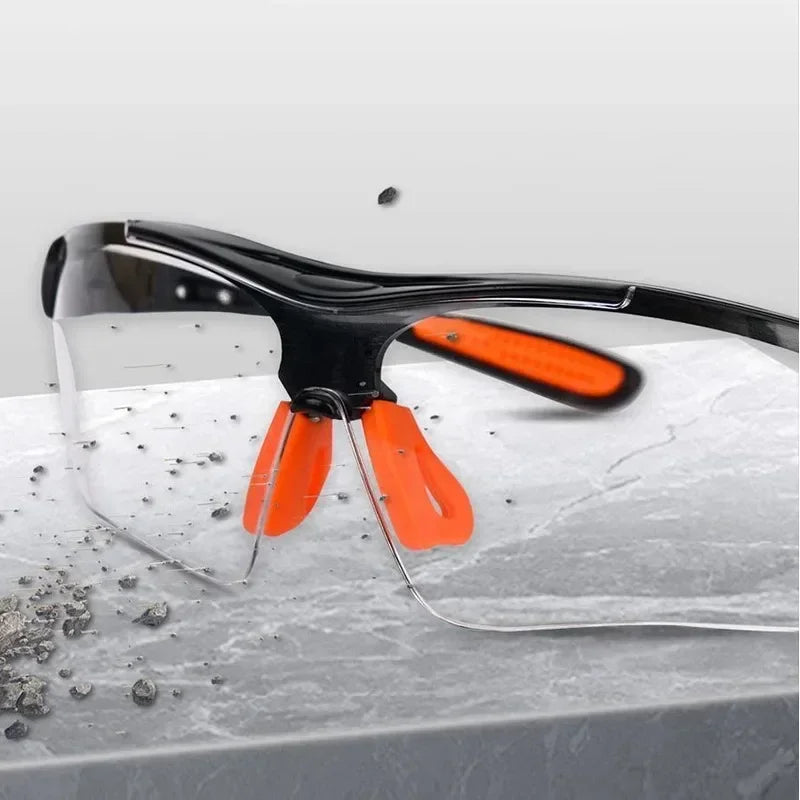 1/6 Paires Lunettes de Protection pour Cyclisme Travail Femme Homme Verres Transparents Anti-Sable Anti-Éclaboussures Anti-Vent Anti-Poussière