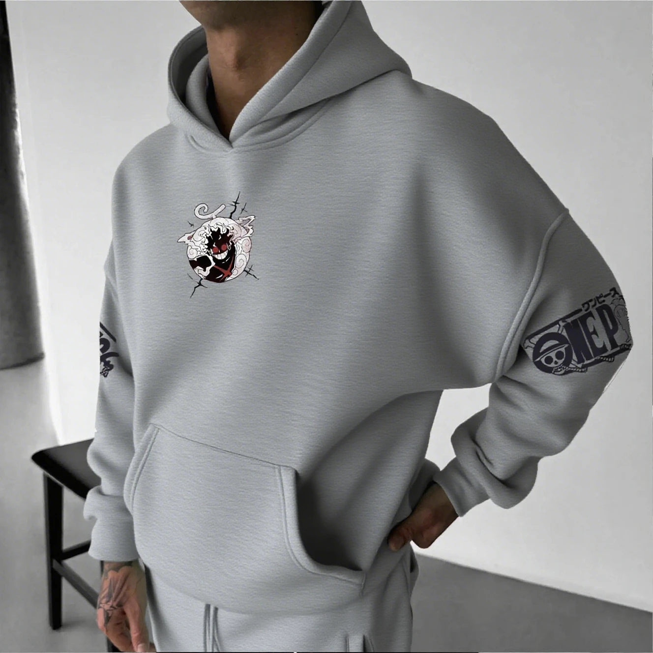 One Piece Luffy Gear 5 Nika Anime Hoodie Men Women Streetwear Casual Pullover Sweatshirt Autumn Winter Cosplay Long Sleeve Tops