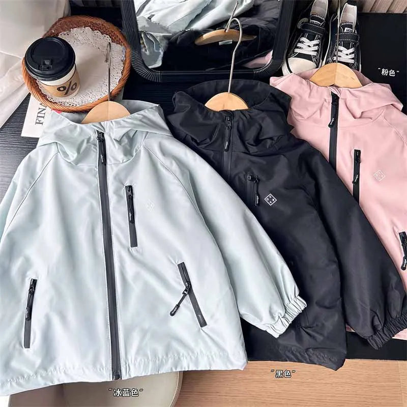 Children Hooded Loose Outerwear
