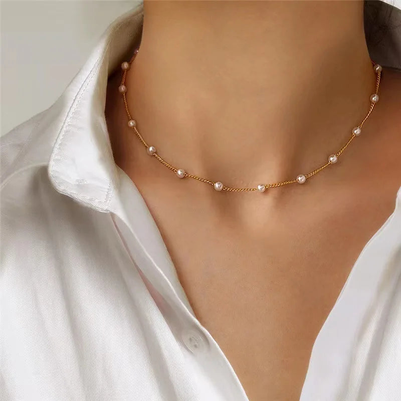 Women's Pearl Necklace For Women