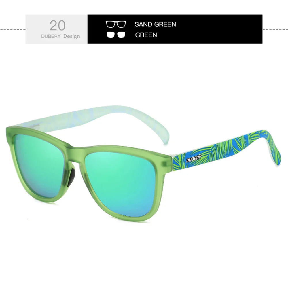 DUBERY Full Rim Polarized Sunglasses For Men And Women 28 Colors Model 550