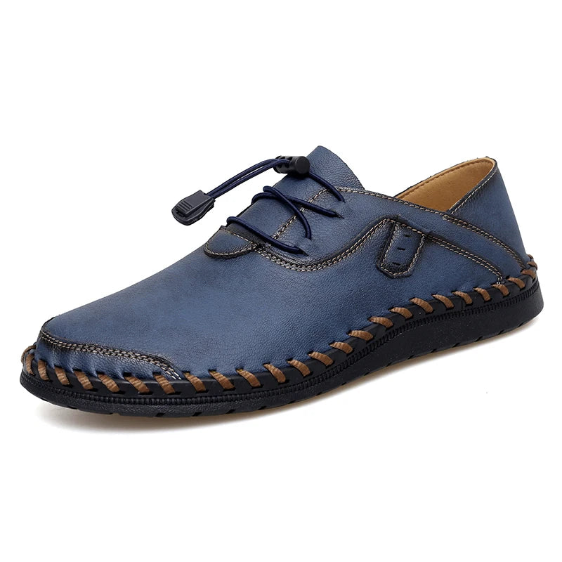 Handmade Leather Men's Penny Loafers Casual Office Business Shoes Fashion Party Wedding Moccasins Formal Male Slip on Footwear
