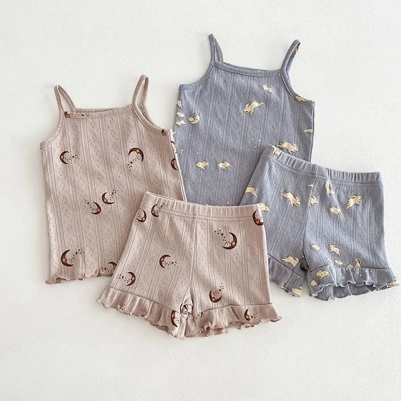Baby Girl Floral Print Clothes Set