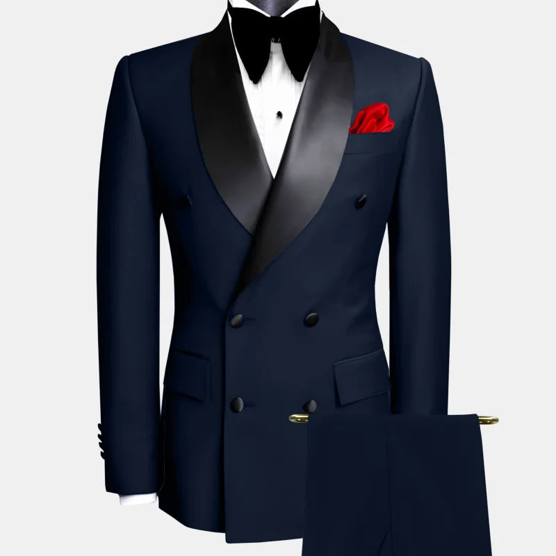 Men Suit Black 2 Pieces For Wedding
