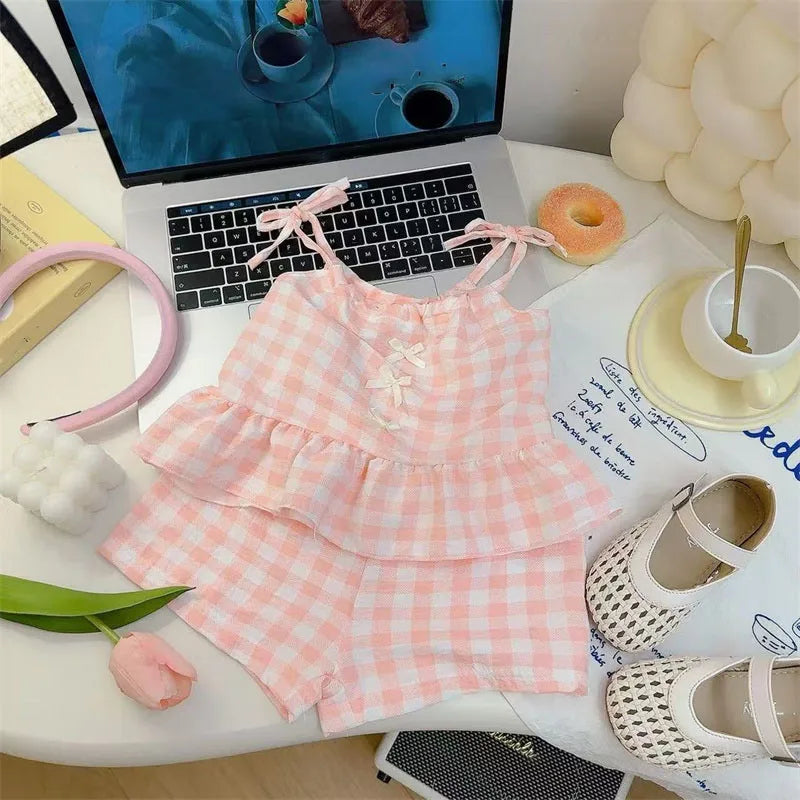 Girls Kids Sling+Shorts Set