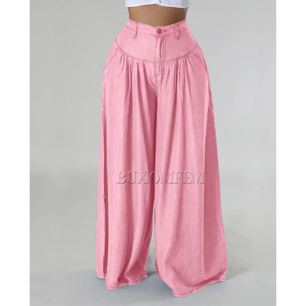 Stylish Fashion High Waist Jeans