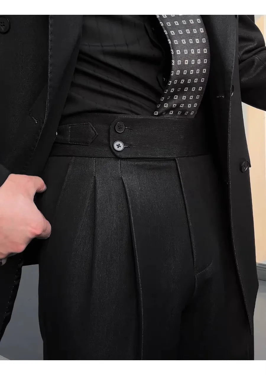 High-end Black Men's 2-piece Suit
