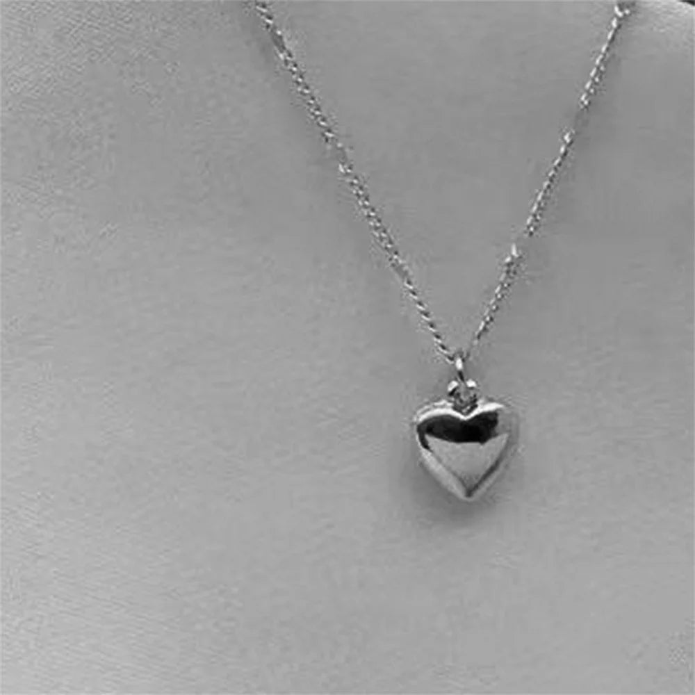Simple Love Pendant Clavicle Chain Necklace