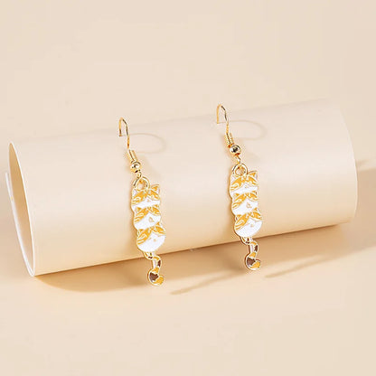 Fashion Cute Enameled Animal Dangle Drop Earrings