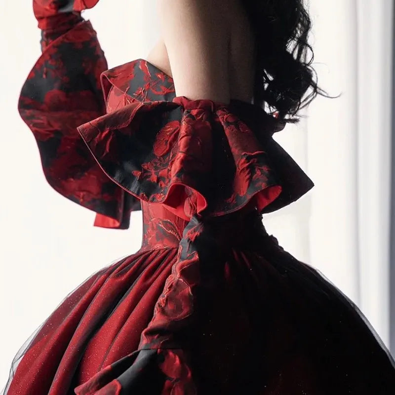Red Dress Toast Banquet Host for Women
