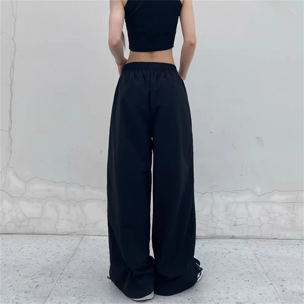 Women Casual Wide Leg Cargo Pants