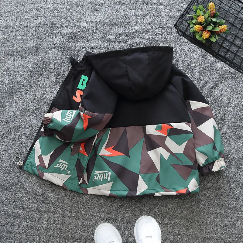 Children Camouflage Windbreaker Jacket