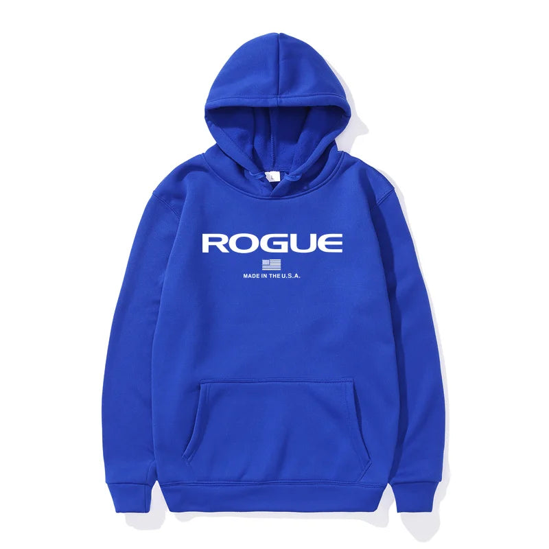 2025 Hoodie New Men's Sports Brand Rogue Fitnes Hooded Sweater Sports Cotton Fleece Men Pullovers Hip Hop Sweatshirt hombre ropa