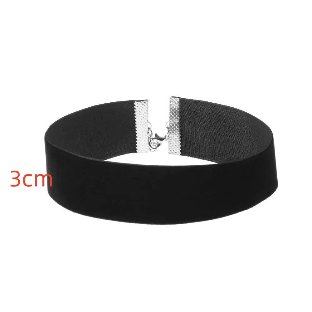 Gothic Style Black Velvet Choker Necklaces Rope Women