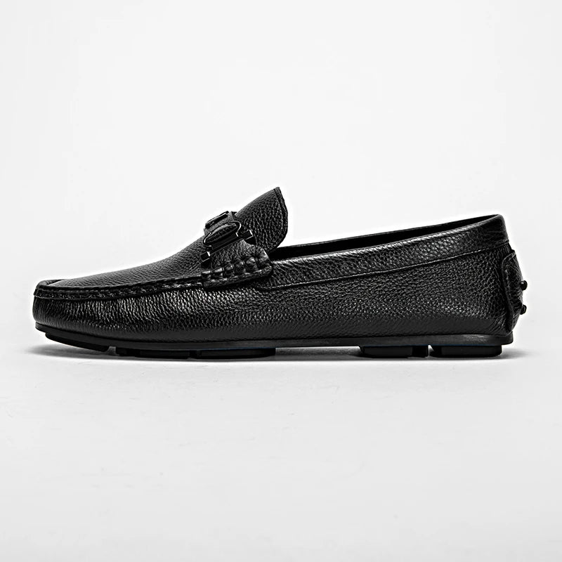CHCH Men's Leather Shoes 2024 New Cow Leather Comfortable Casual Dress Shoes Business Men's Shoes