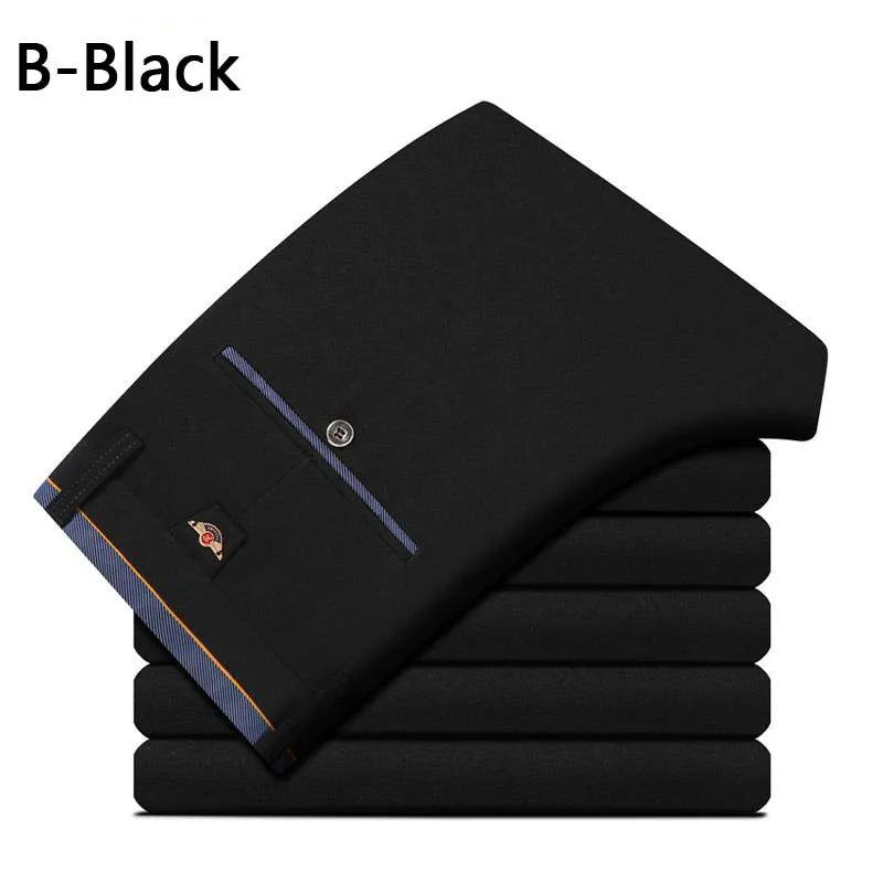 Men's Summer Fashion Business Casual Long Pants Suit Pants