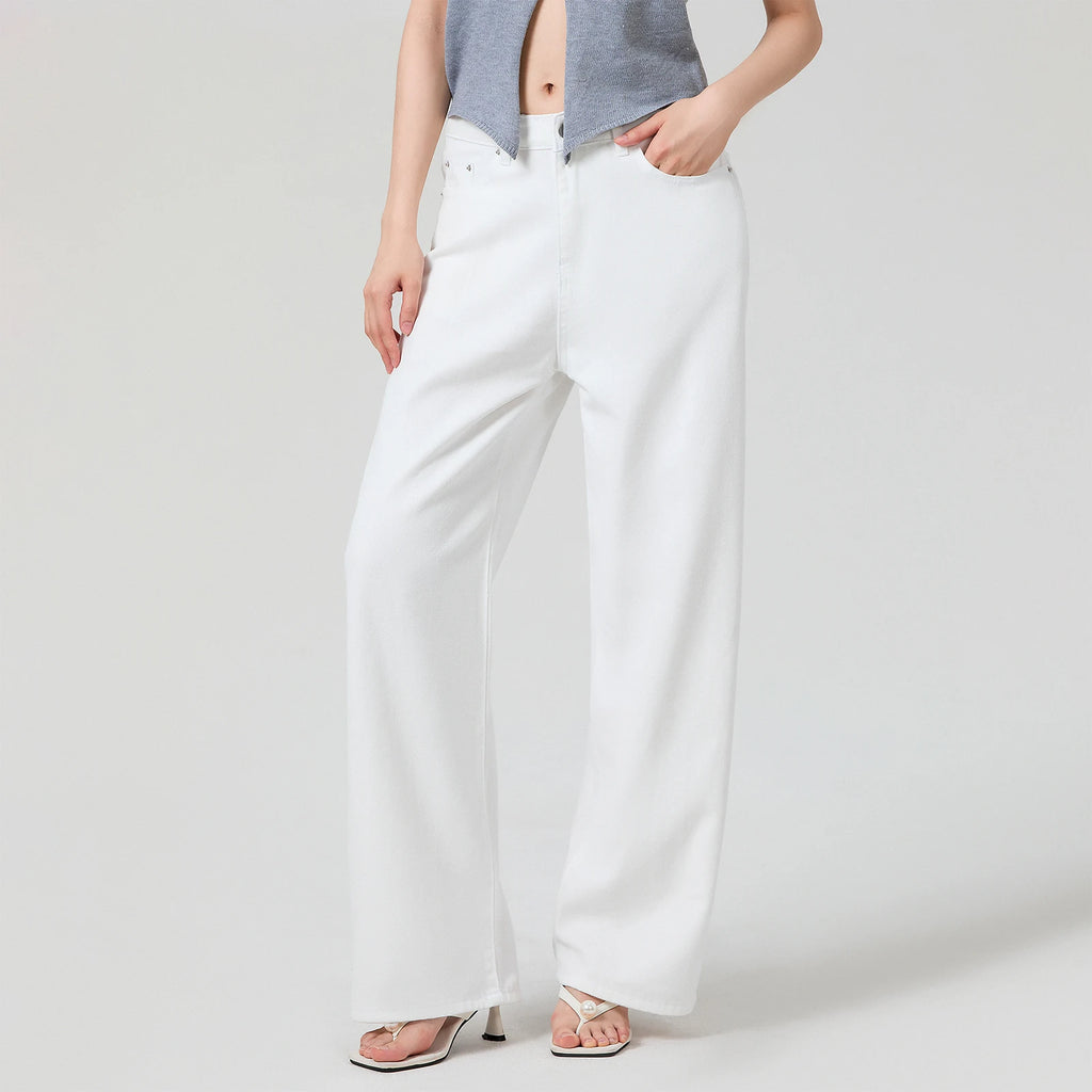 Women Solid Color Loose Long Pants