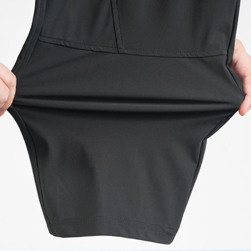 Men High Elastic Sweatpants Gym Joggers Large Size Trousers Pants