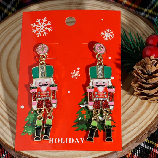 Fashion Soldier King Pendant Earrings for Women