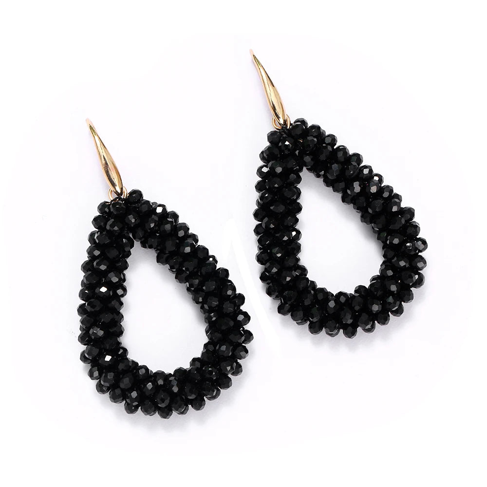 Mixed Color Big Drop Earrings for Women