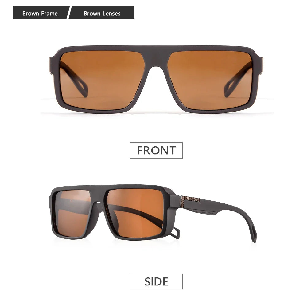 CRIXALIS Classic Square Polarized Sunglasses for Men Women Fashion Sports Sunglasses Male Vintage Outdoor Driving Fishing Shades