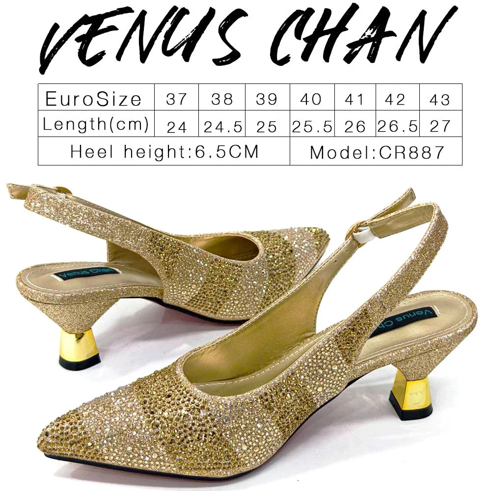 Evening Party Shoes And Bag Set Hollow Design Bag With Shoes